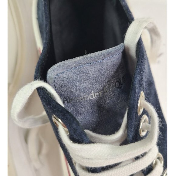 ALEXANDER MCQUEEN Black Suede Women's Tread Slick Platform Sneakers - 40 / 10 - Picture 8 of 10